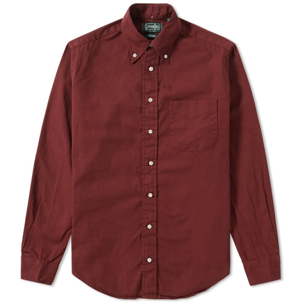 *MOVING SALE* Gitman Vintage Maroon Oxford Shirt- size S